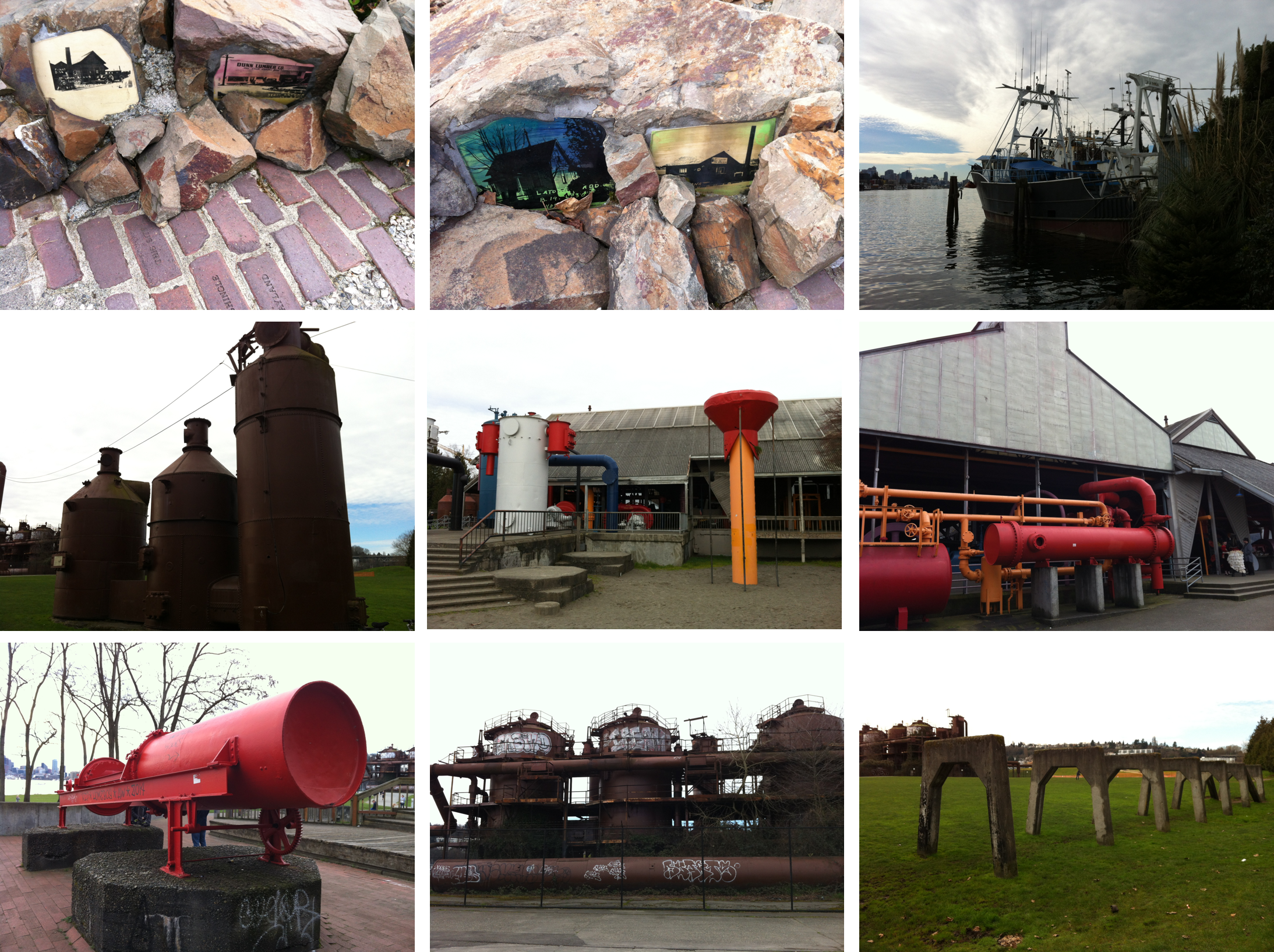 Gas works park 的煤气厂设施