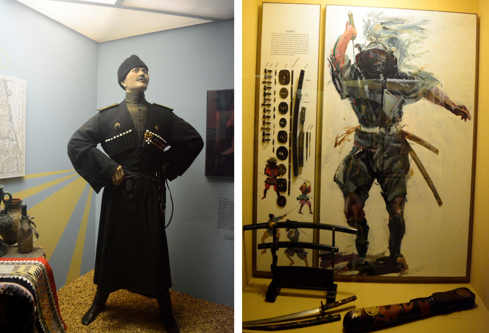 哥萨特士兵；日本武士