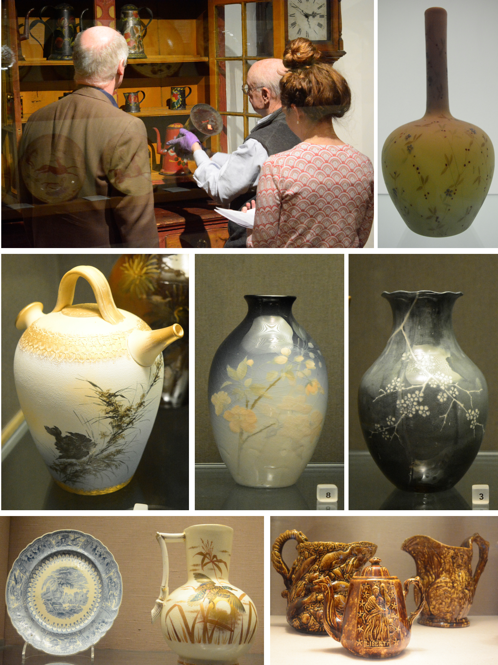 仓库展区的瓷器